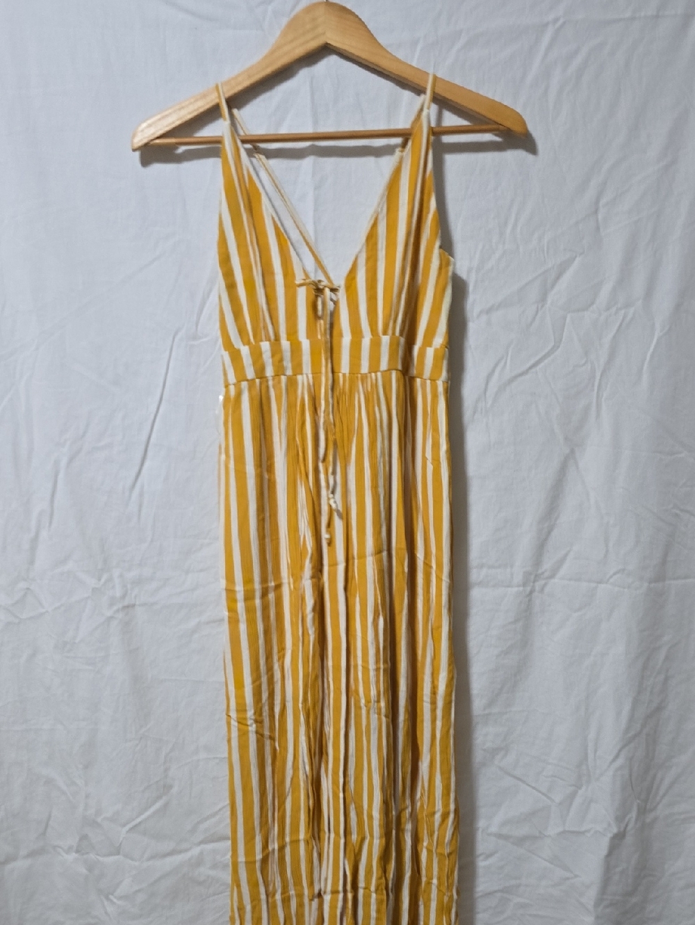 Charlotte Russe Yellow and White Striped Sundress 014